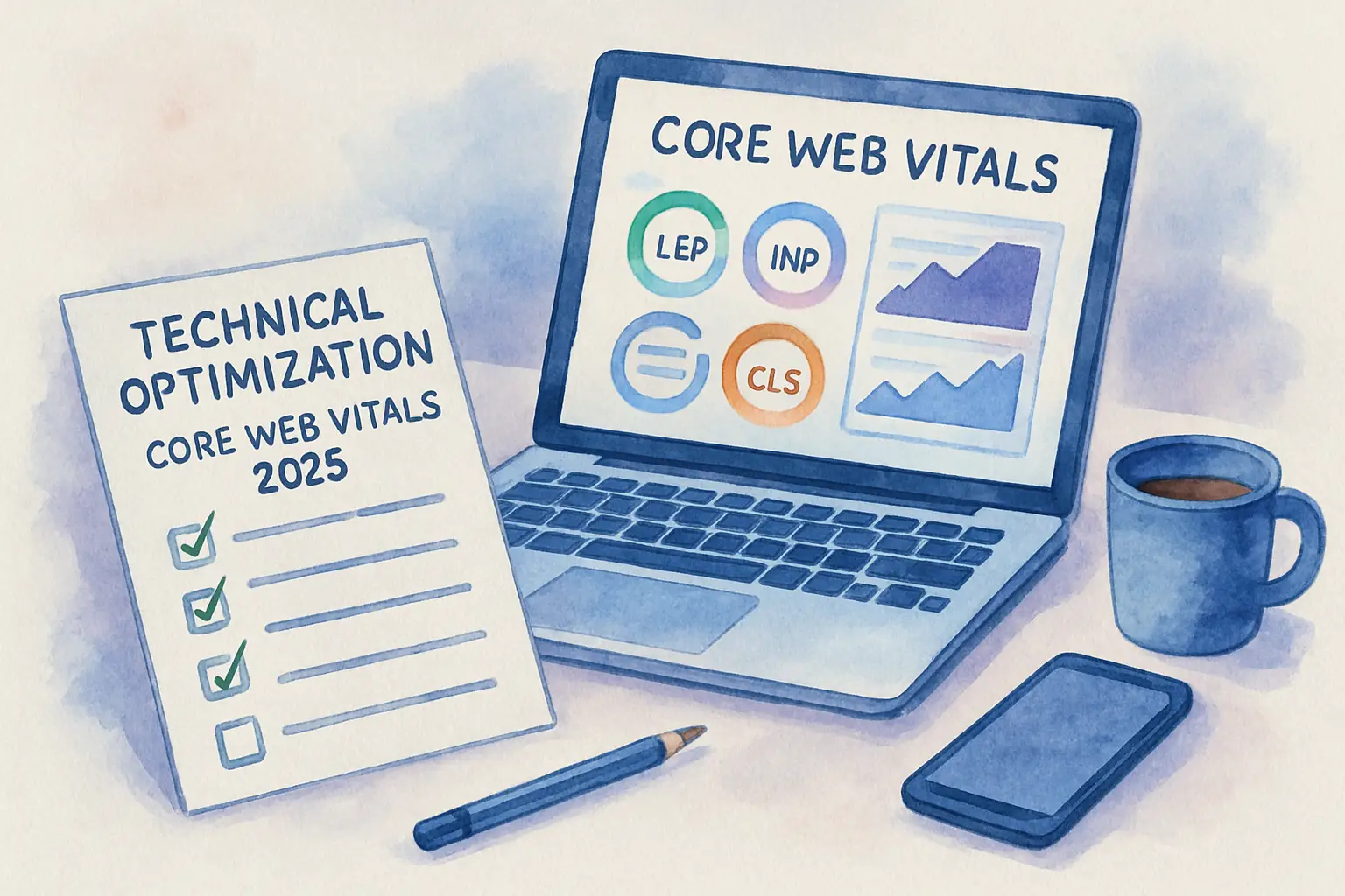 Core Web Vitals 2025 : Checklist performance pour booster votre SEO technique
