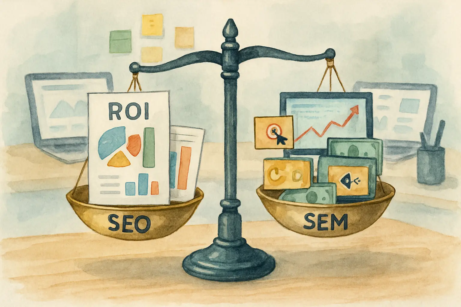 ROI SEO vs SEM : Méthodologie pour calculer la rentabilité de votre marketing